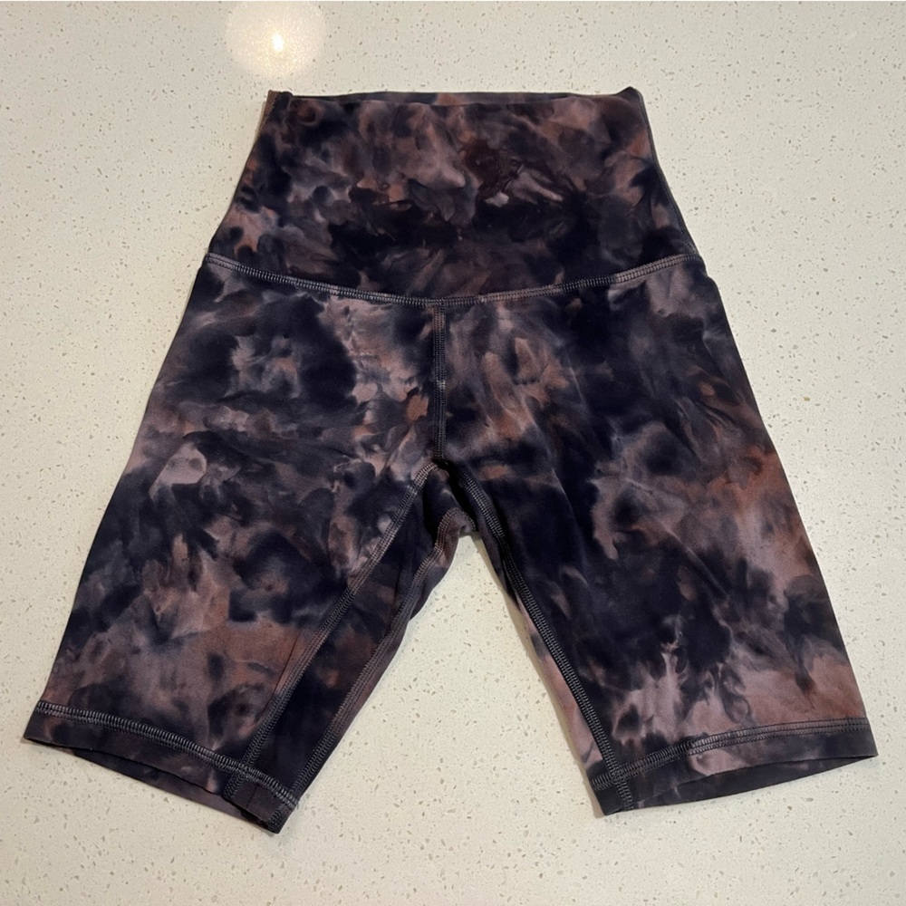 Lululemon Align Short 8" in Diamond Dye Graphite Grey Pink Pastel Size 0 - Picture 6 of 9